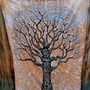 Vibrant Tree of Life Tapestry